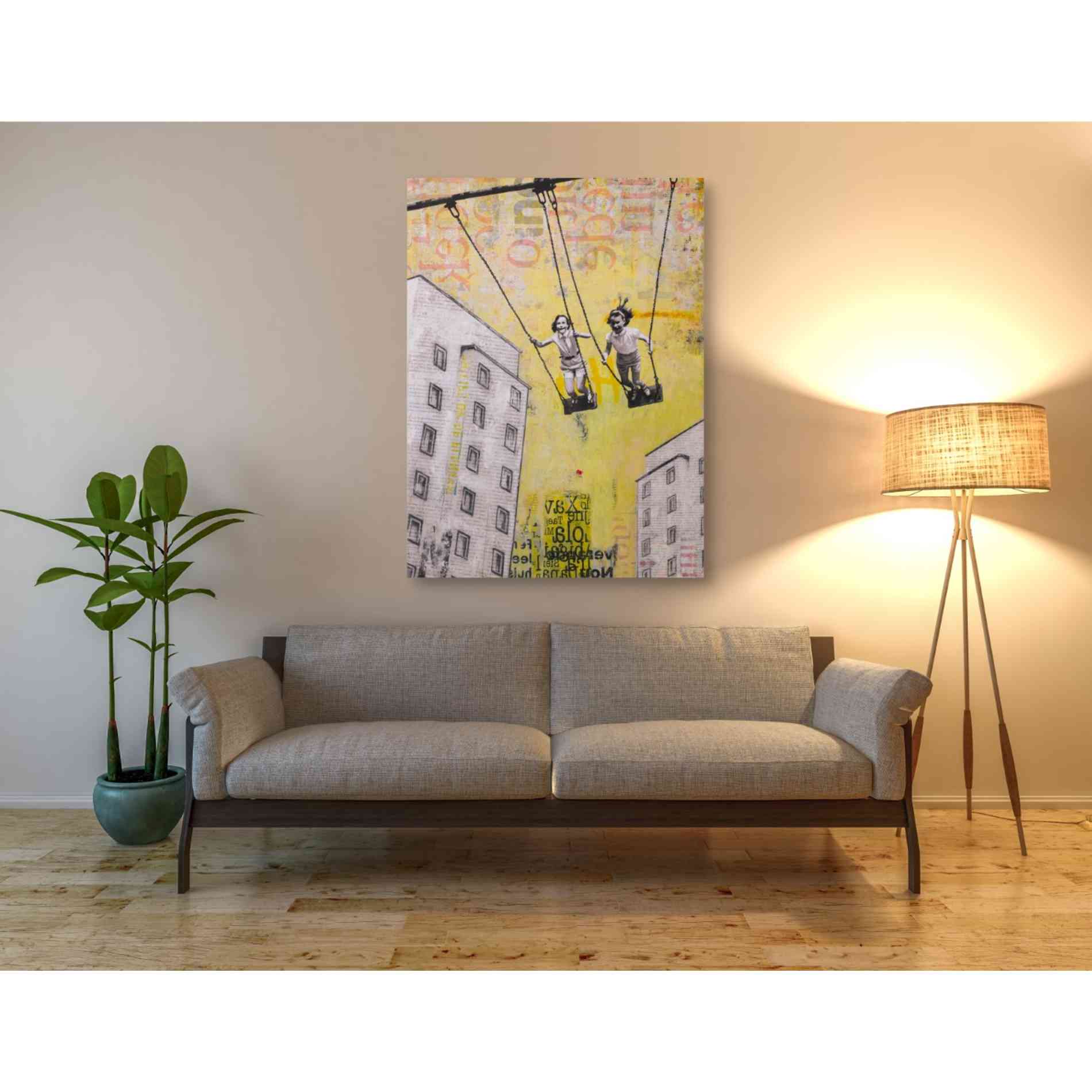 'SUNDAY SWING' by DB Waterman, Giclee Canvas Wall Art