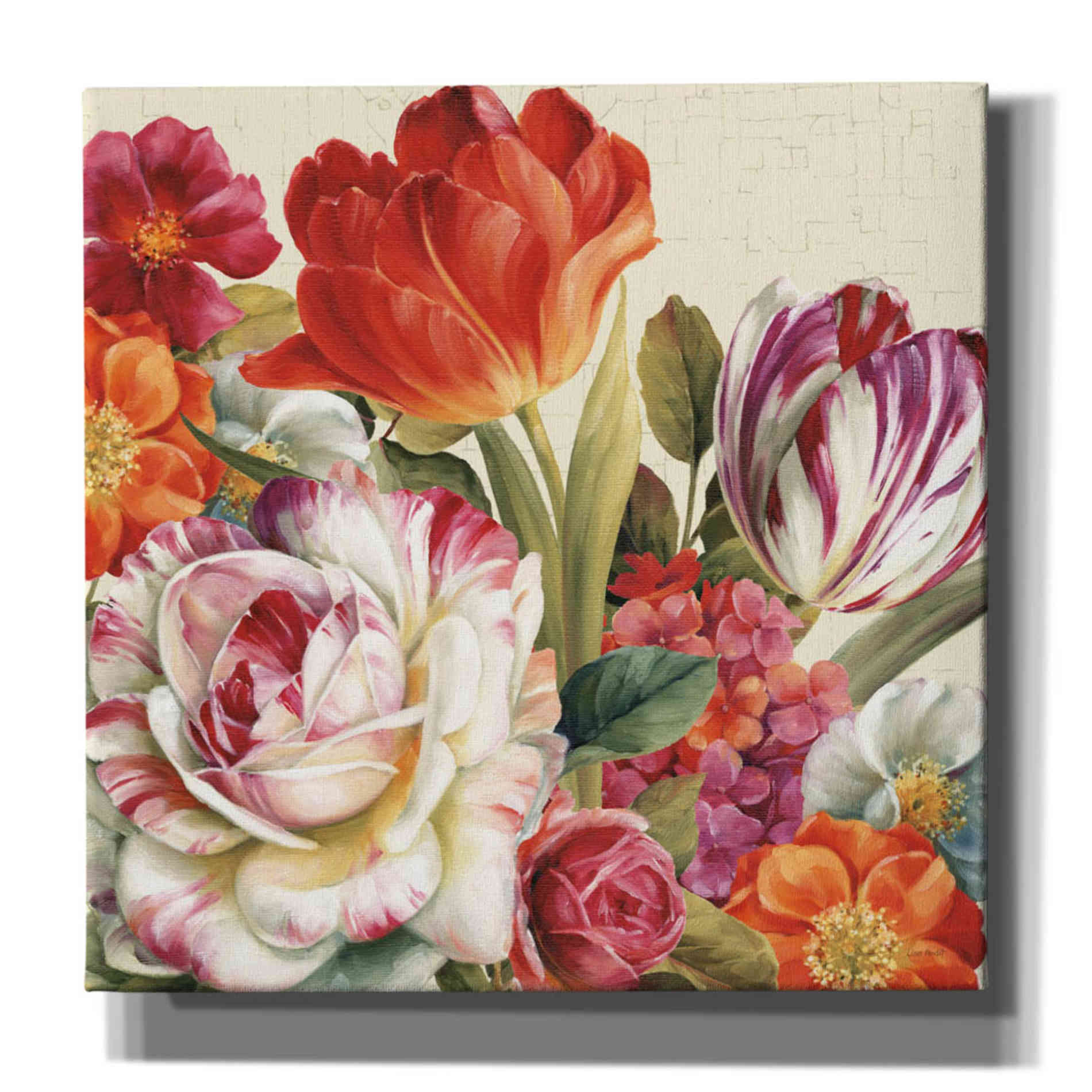 'Garden View Tossed' by Lisa Audit Canvas Wall Art