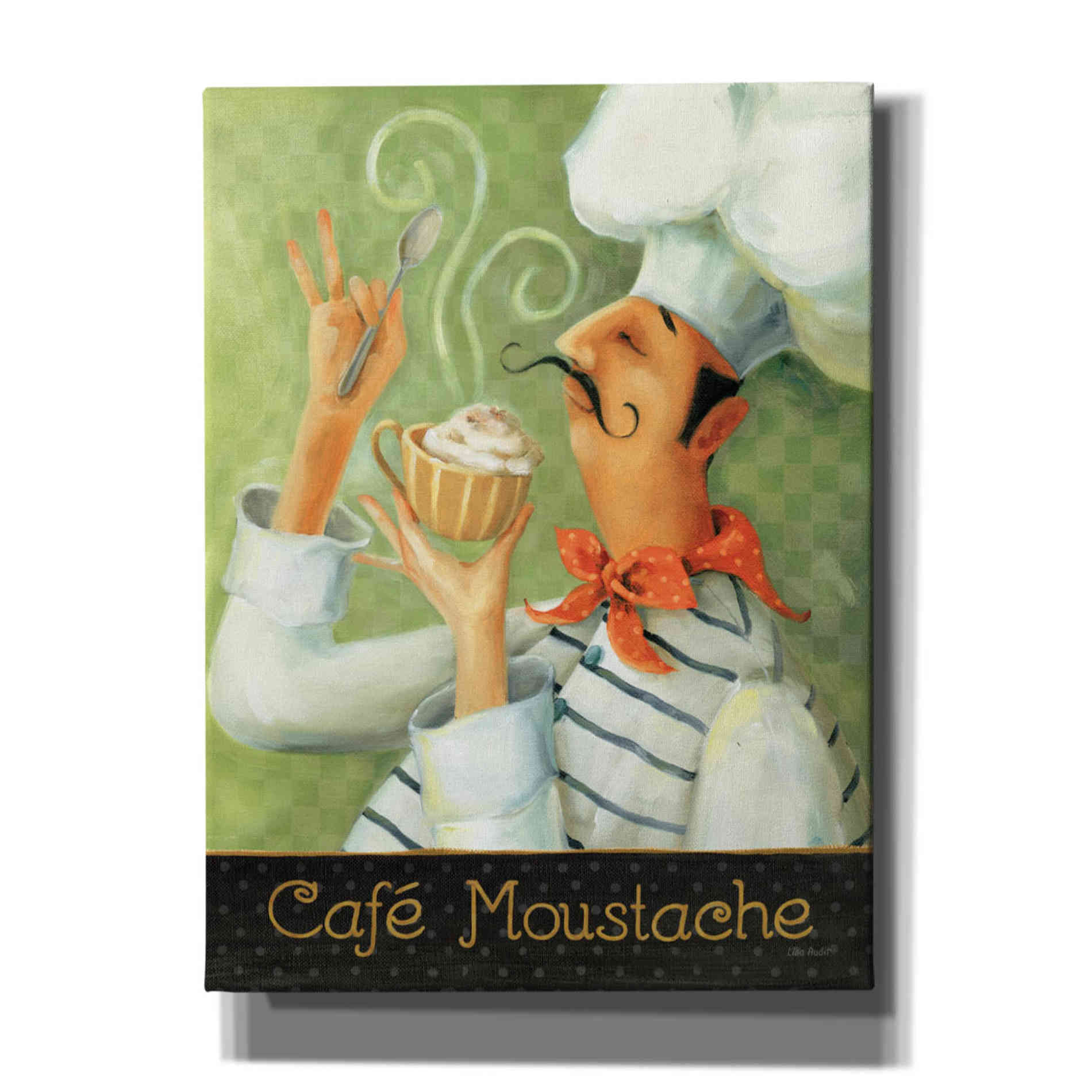 'Cafe Moustache II' by Lisa Audit, Canvas Wall Art