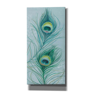 'Blue Feathered Peacock V' by Lisa Audit, Canvas Wall Art