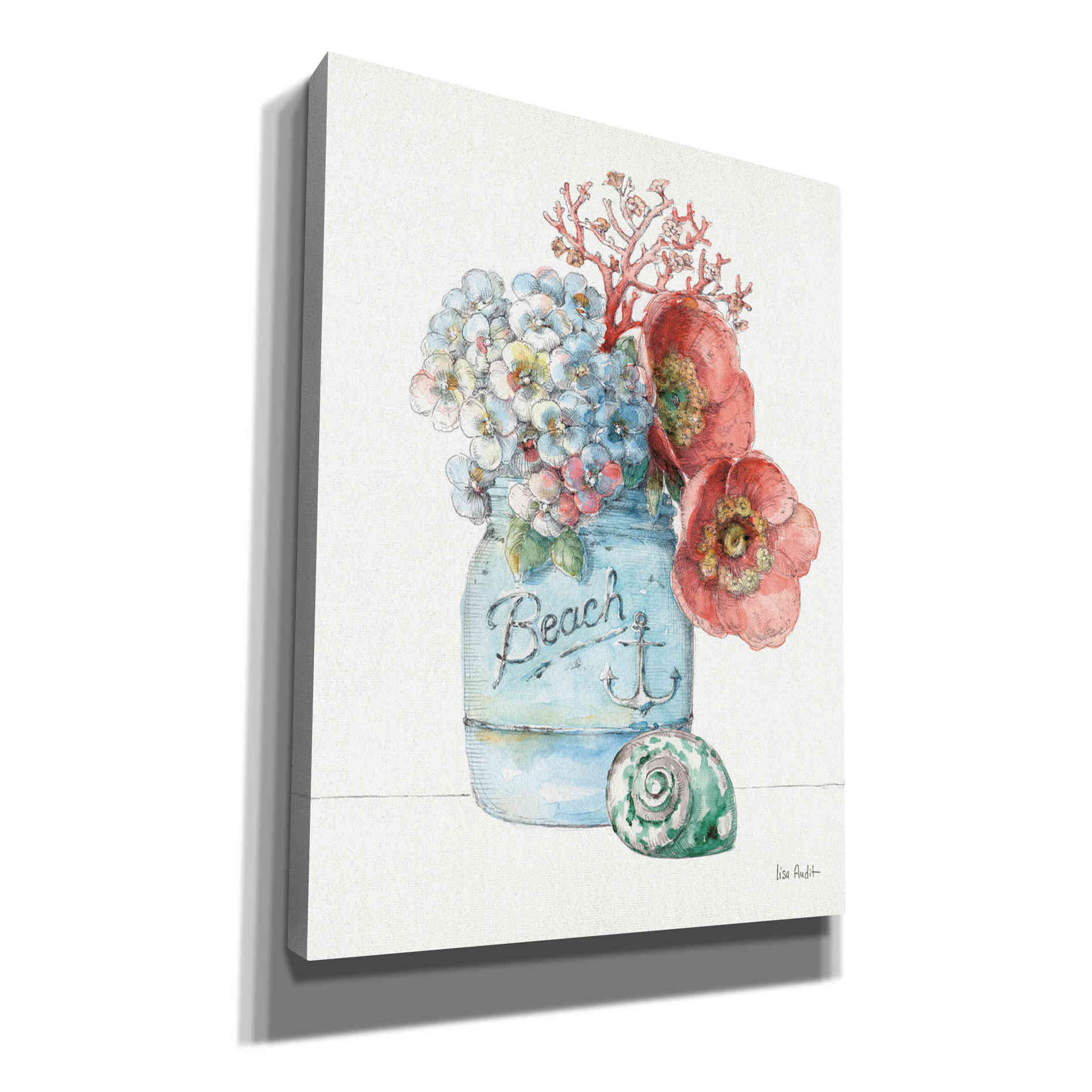 'Sea Finds I' by Lisa Audit, Canvas Wall Art