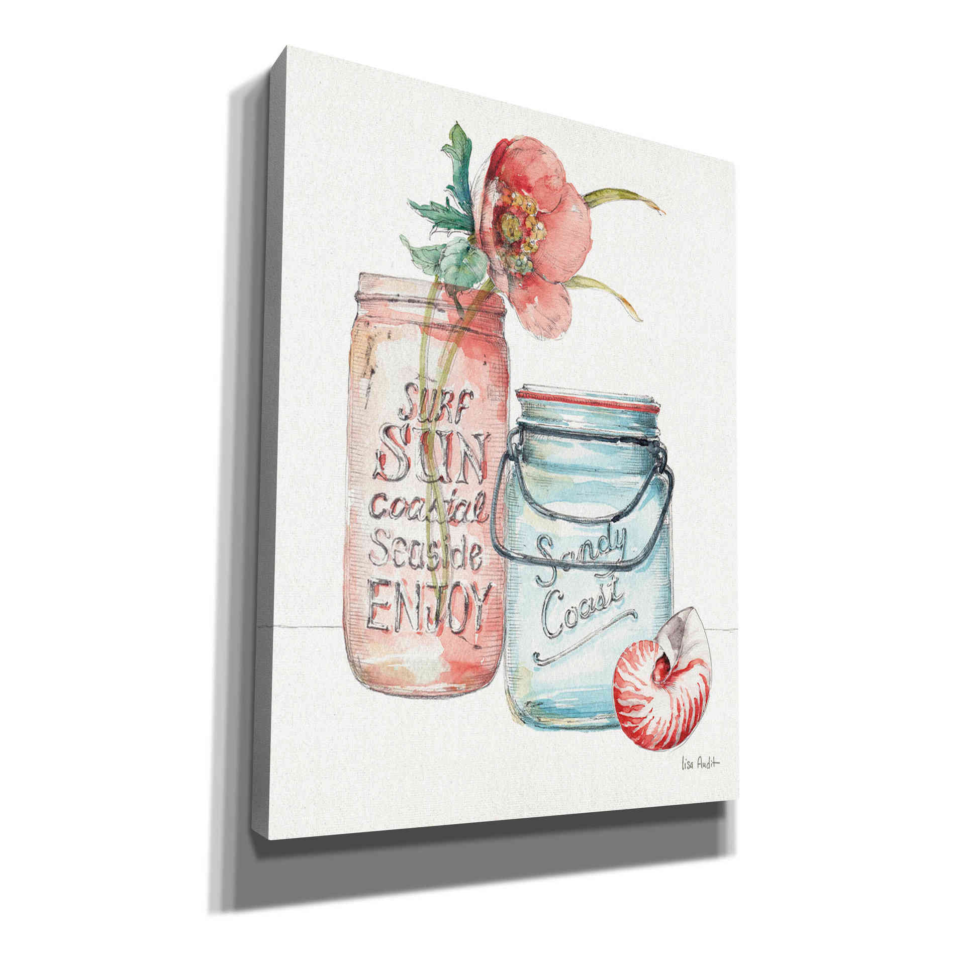 'Sea Finds II' by Lisa Audit, Canvas Wall Art