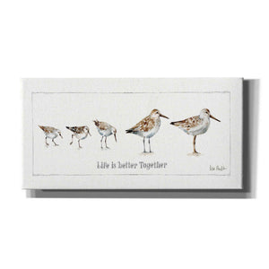 'Pebbles and Sandpipers I' by Lisa Audit, Canvas Wall Art