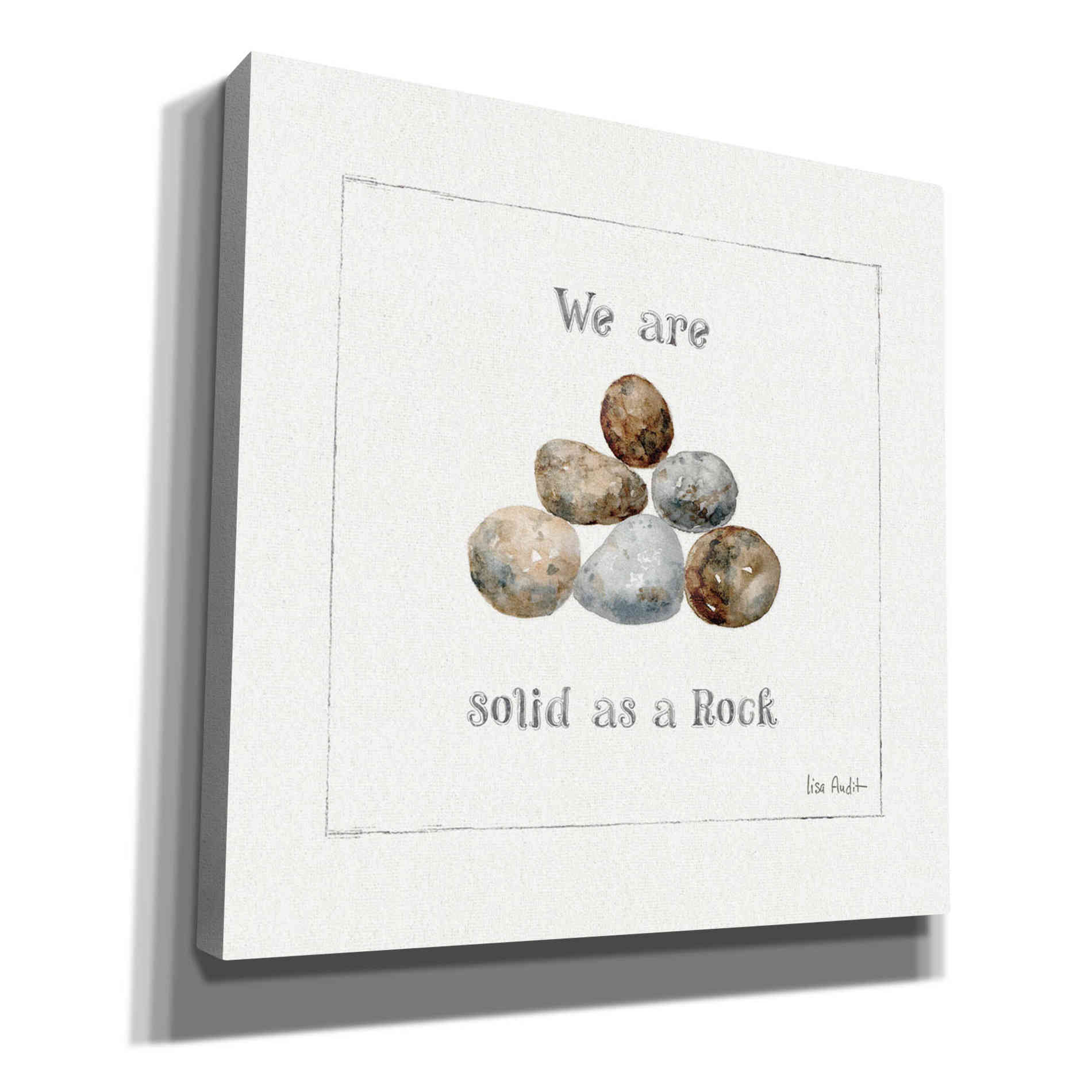 'Pebbles and Sandpipers VI' by Lisa Audit, Canvas Wall Art