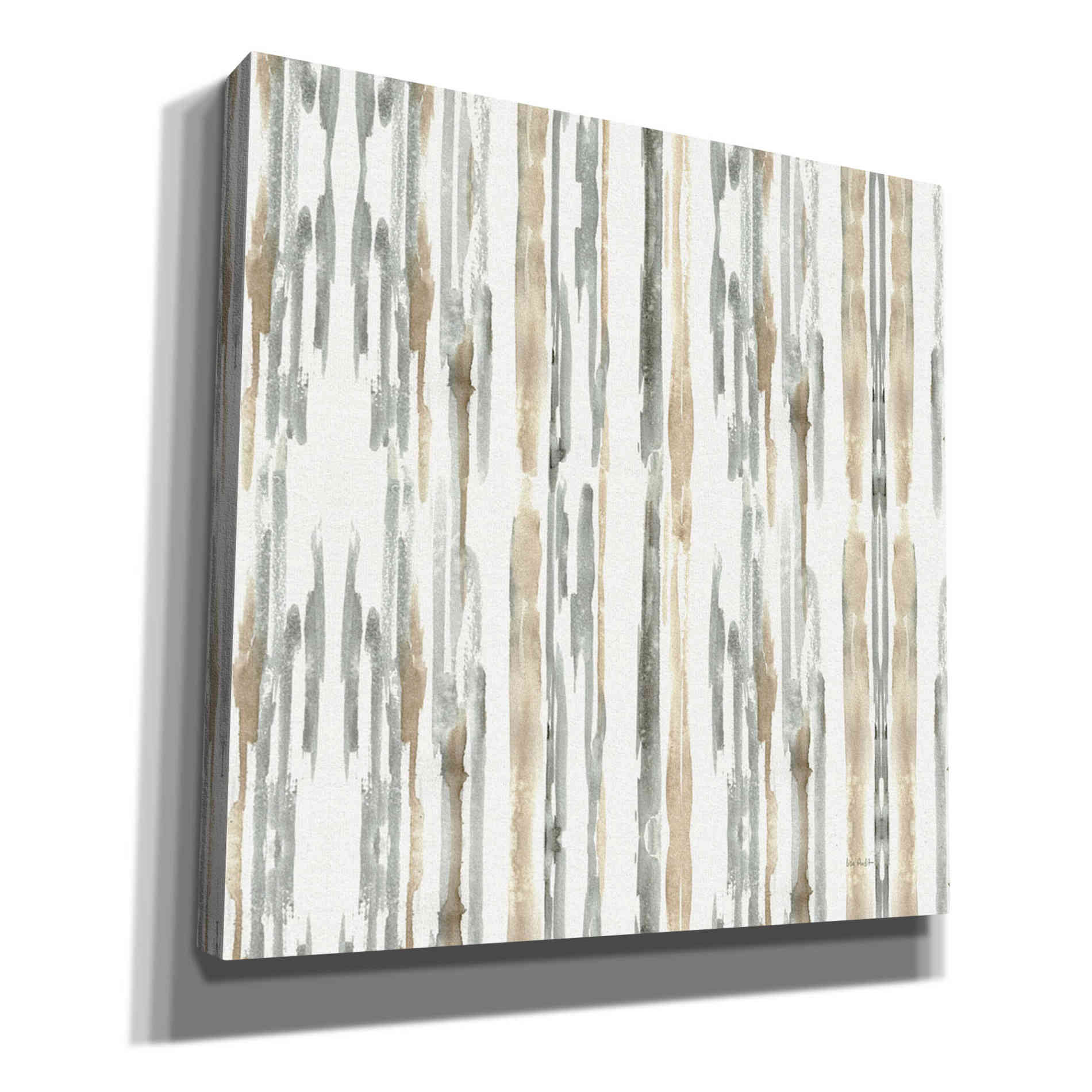 'Sand and Sea Gold Stripes' by Lisa Audit, Canvas Wall Art