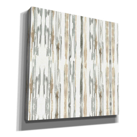 Image of 'Sand and Sea Gold Stripes' by Lisa Audit, Canvas Wall Art