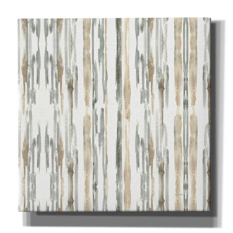Image of 'Sand and Sea Gold Stripes' by Lisa Audit, Canvas Wall Art
