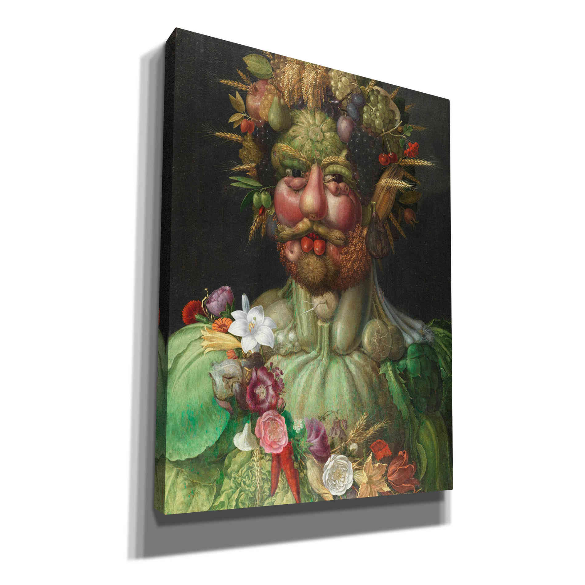 'Vertumnus' by Guiseppe Arcimboldo, Canvas Wall Art,Size C Portrait