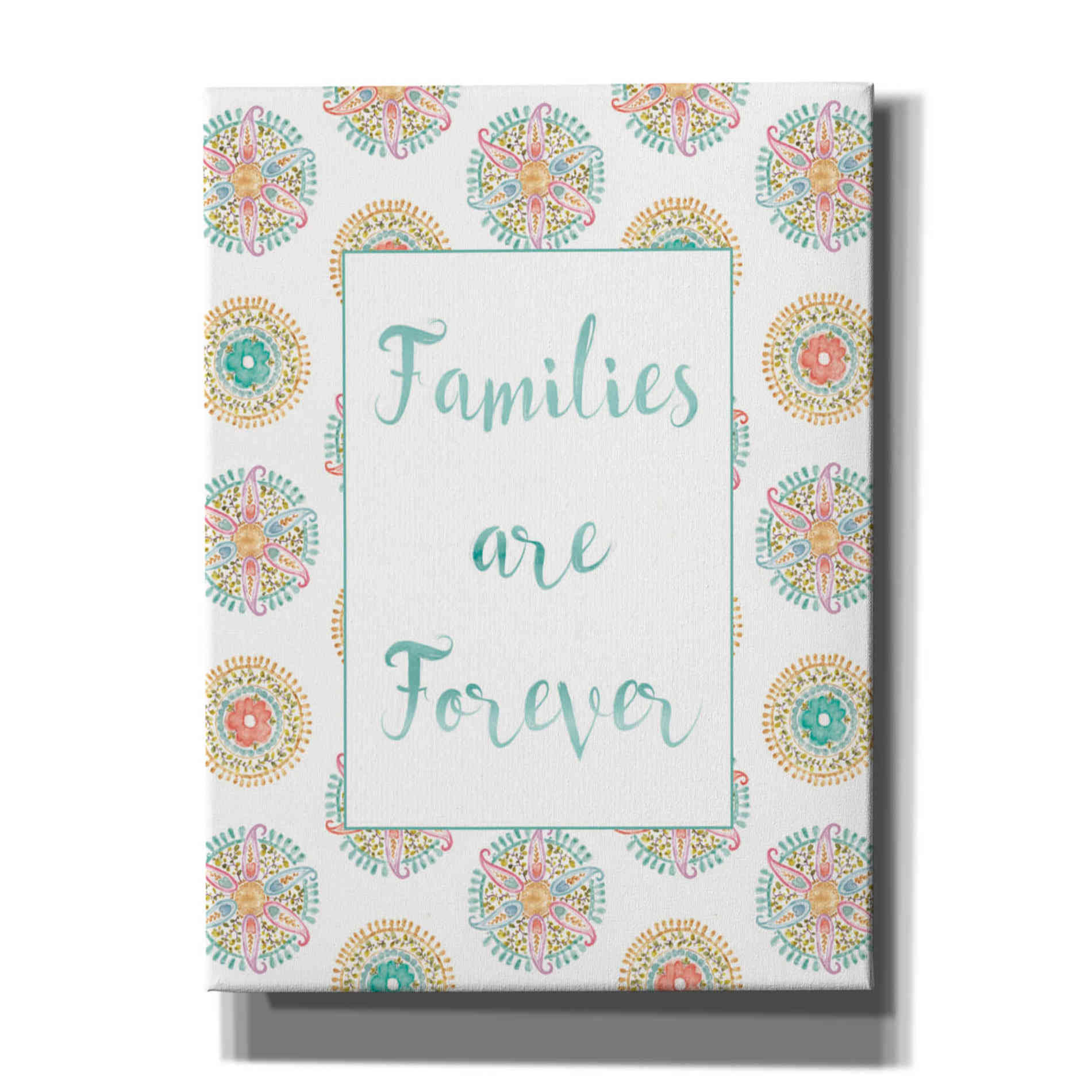 'Rainbow Seeds Families' by Lisa Audit, Canvas Wall Art