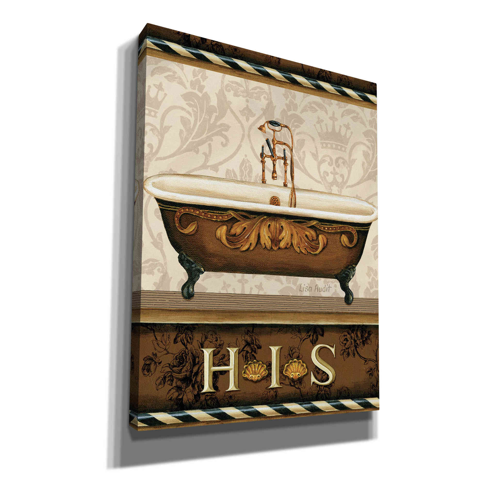 'Bourgoisie Bath I' by Lisa Audit, Canvas Wall Art