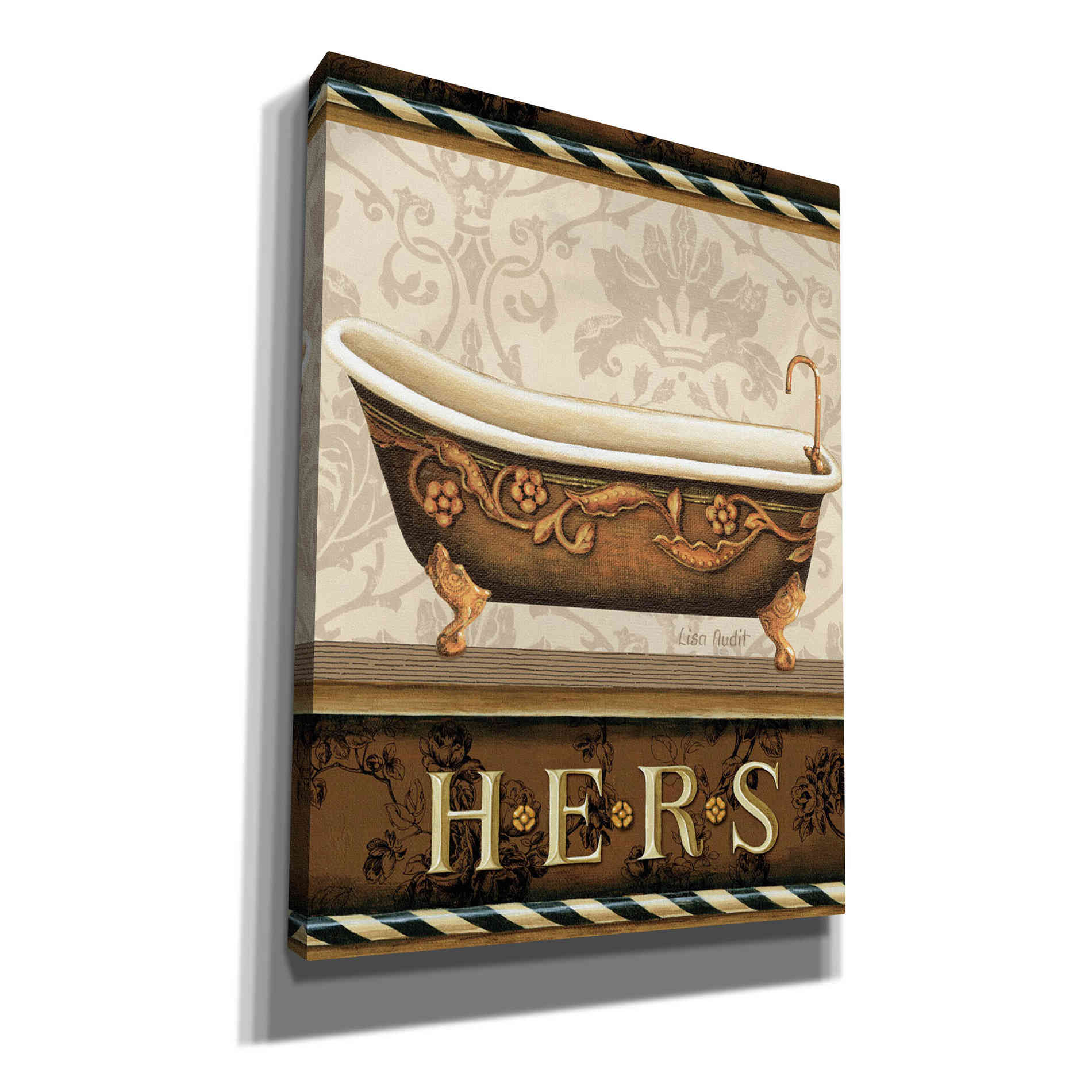'Bourgoisie Bath II' by Lisa Audit, Canvas Wall Art