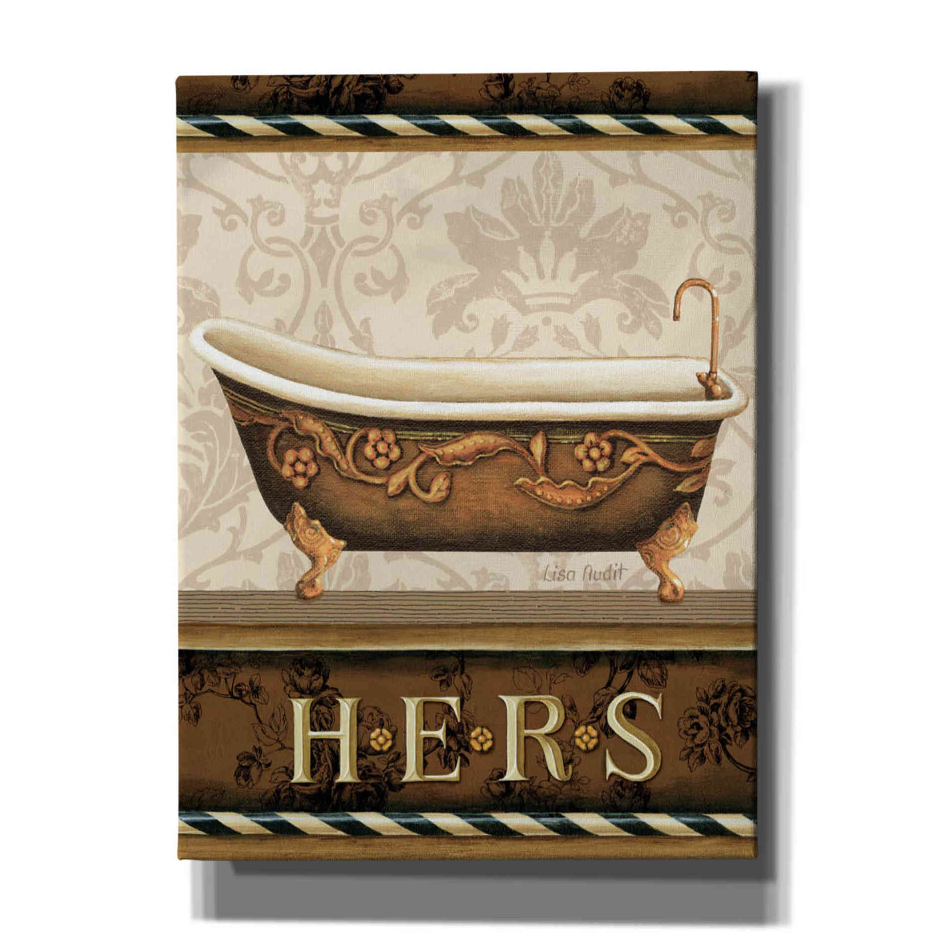 'Bourgoisie Bath II' by Lisa Audit, Canvas Wall Art