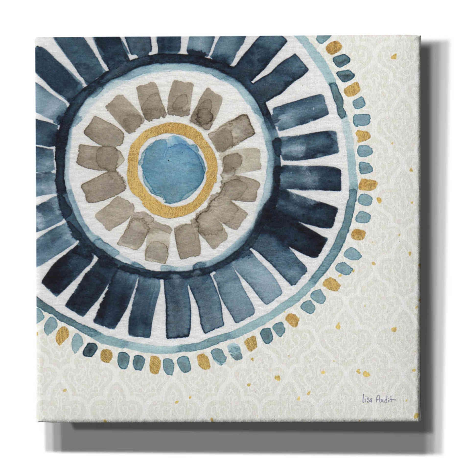 'Indigold XVII' by Lisa Audit, Canvas Wall Art