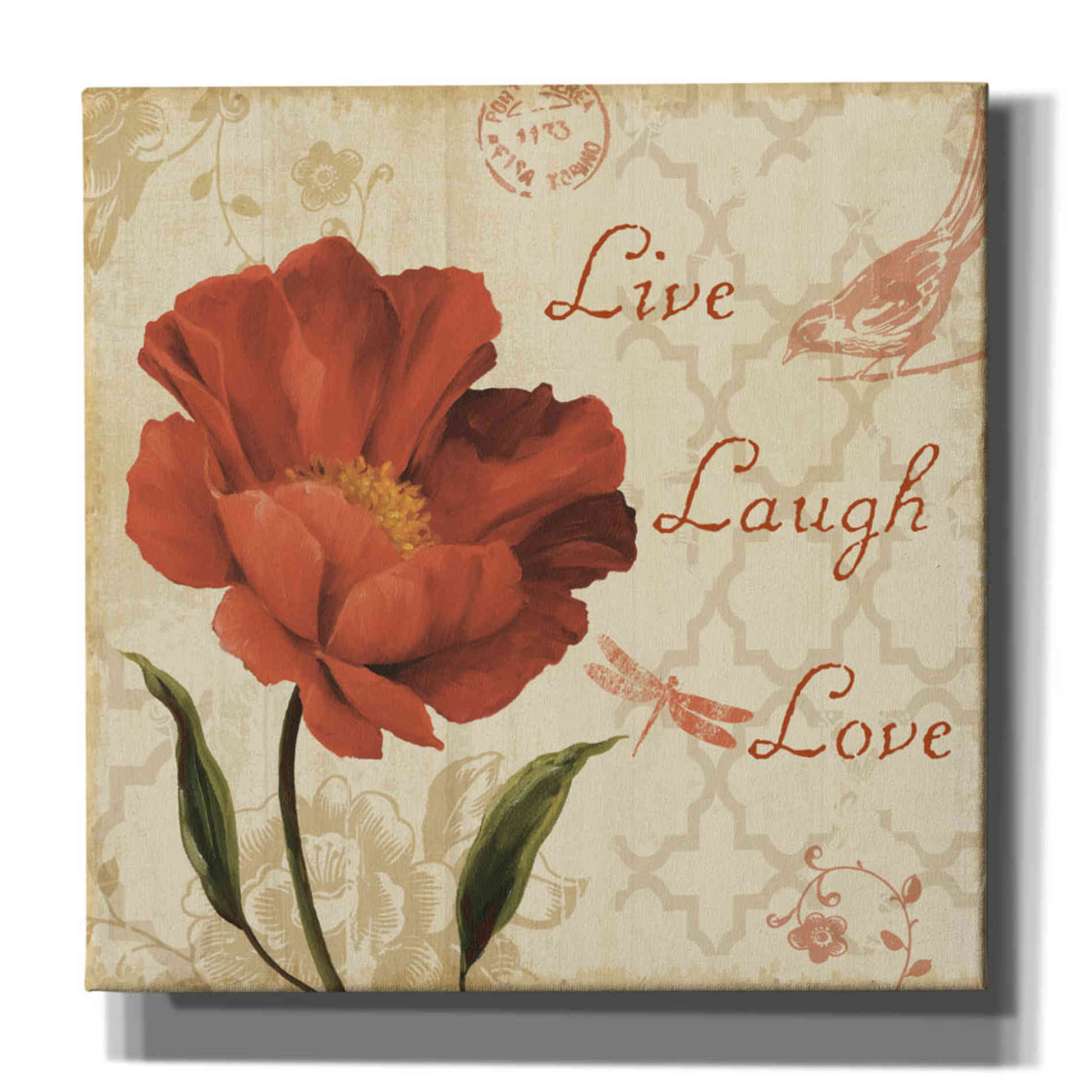 'Live Laugh Love' by Lisa Audit, Canvas Wall Art