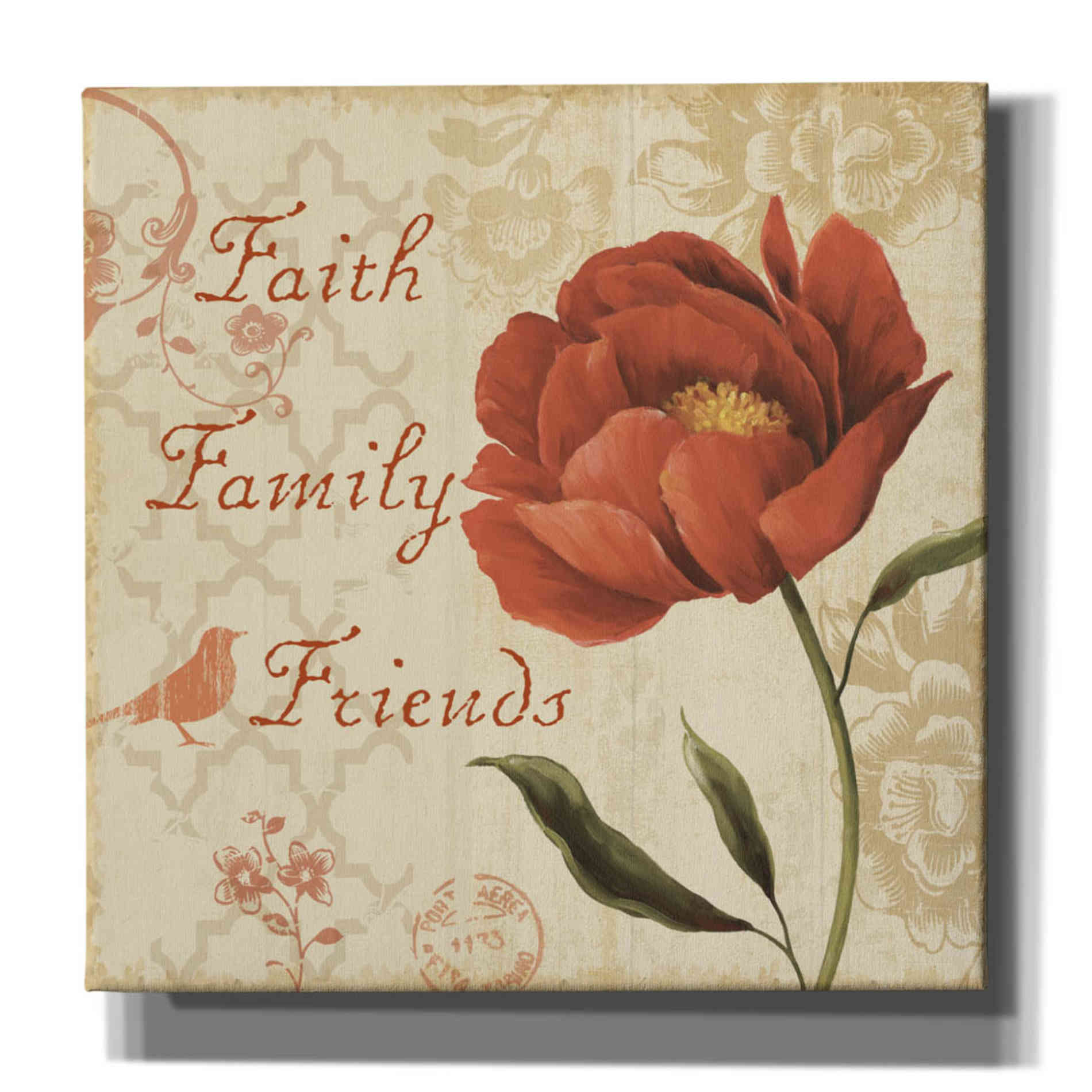 'Faith Family Friends' by Lisa Audit, Canvas Wall Art