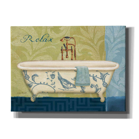 Image of 'Blue Botanical Bath II' by Lisa Audit, Canvas Wall Art