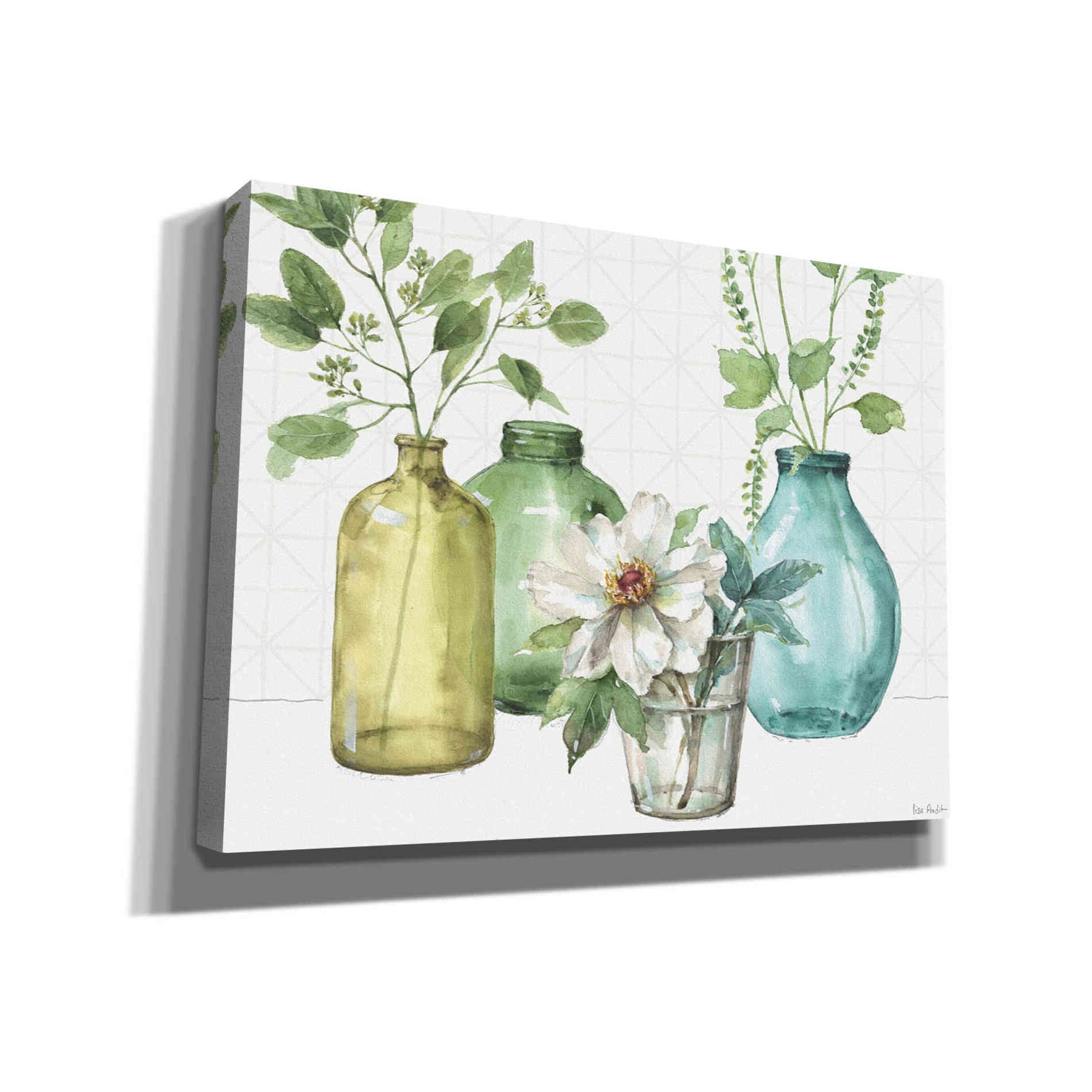 'Mixed Greens LXI' by Lisa Audit, Canvas Wall Art