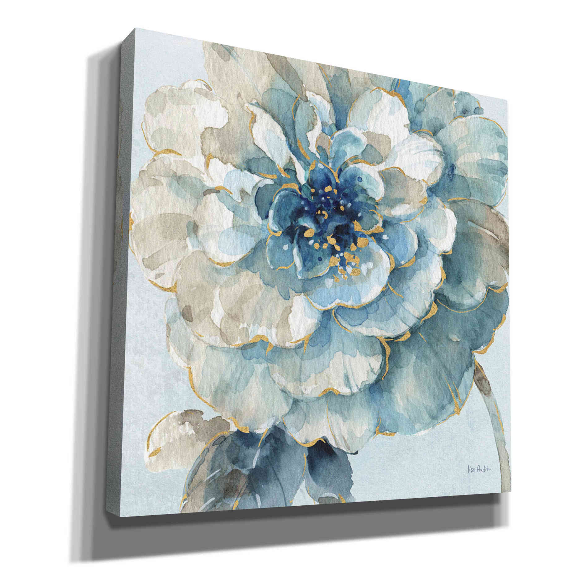 'Indigold VII Light Blue' by Lisa Audit, Canvas Wall Art