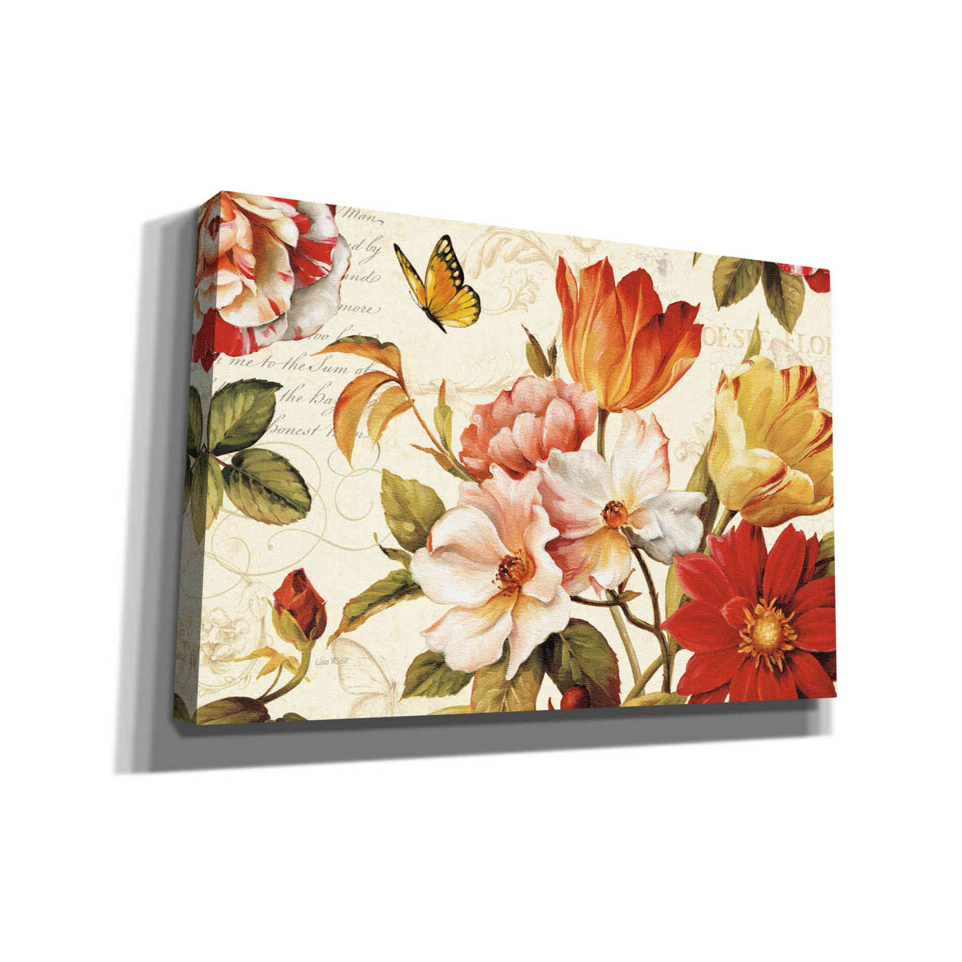 'Poesie Florale III' by Lisa Audit, Canvas Wall Art