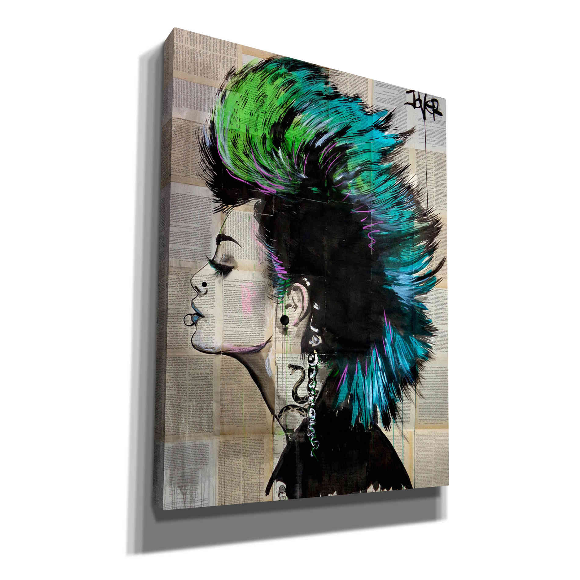 'Undergroundhr' by Loui Jover, Canvas Wall Art