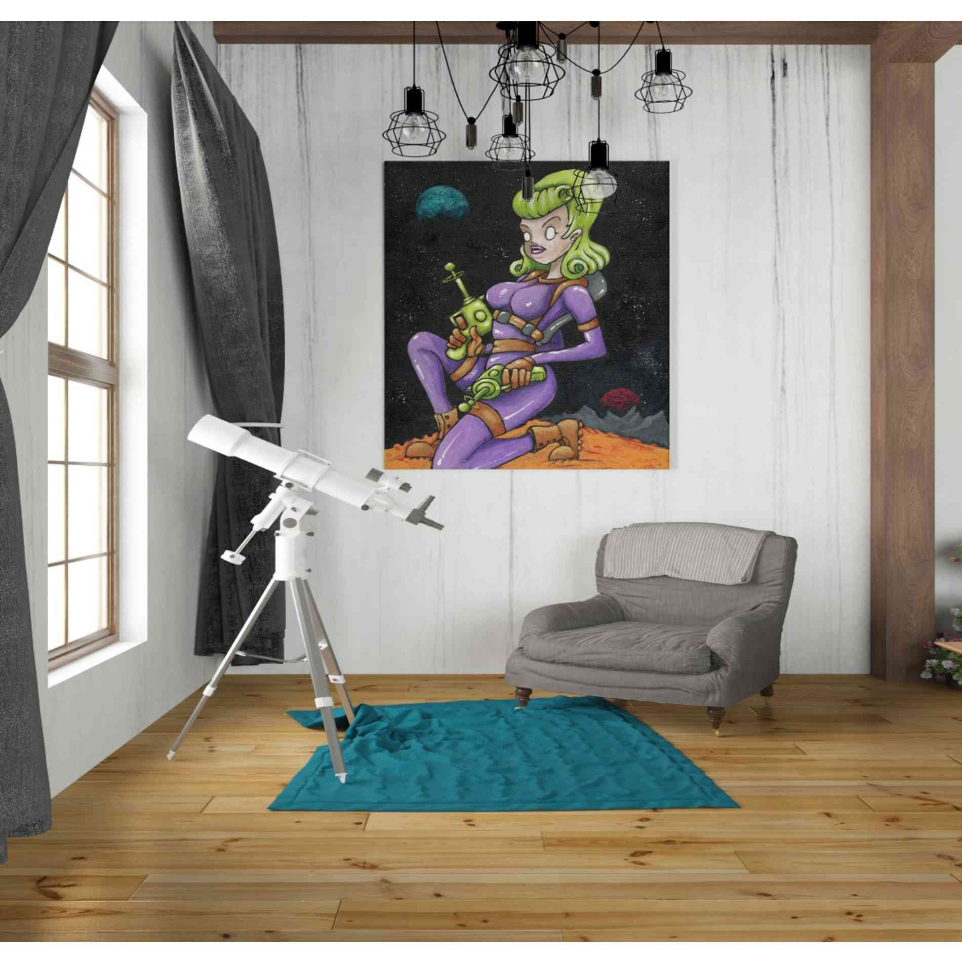 'Josie Jupiter' Craig Snodgrass, Canvas Wall Art,26 x 30