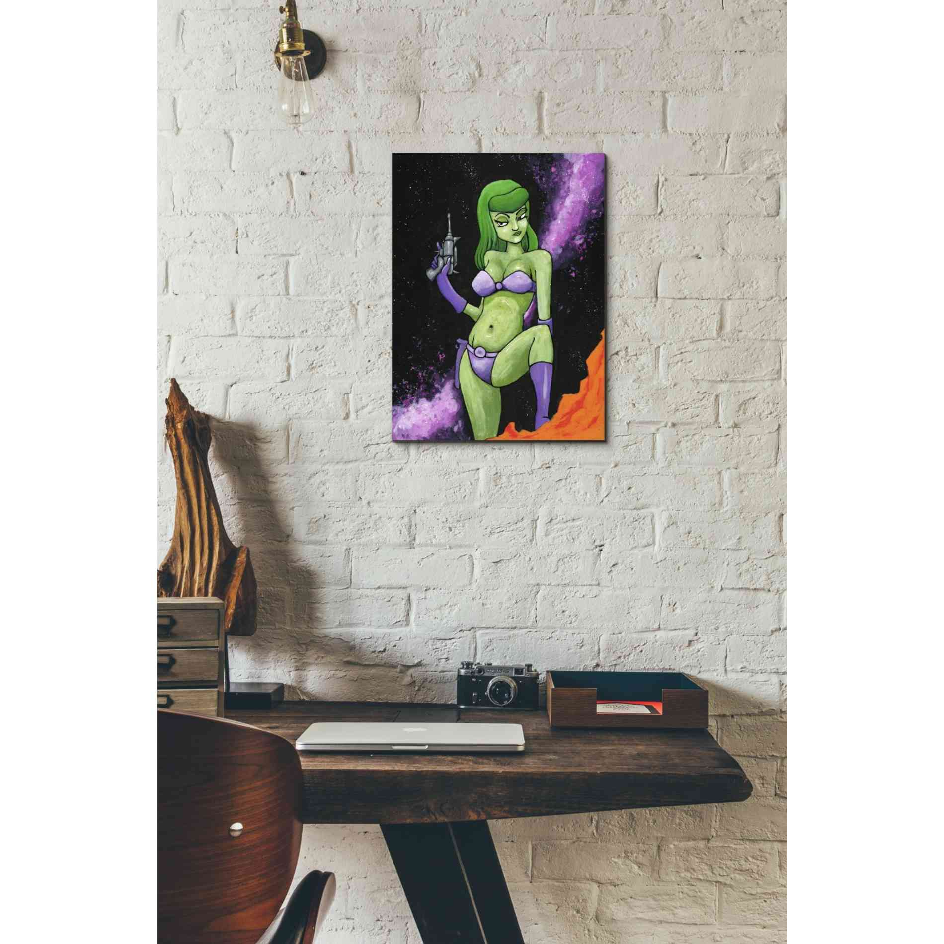 'Green Space Girl' Craig Snodgrass, Canvas Wall Art,12 x 16