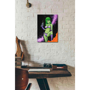'Green Space Girl' Craig Snodgrass, Canvas Wall Art,12 x 16