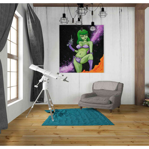 Image of 'Green Space Girl' Craig Snodgrass, Canvas Wall Art,26 x 30