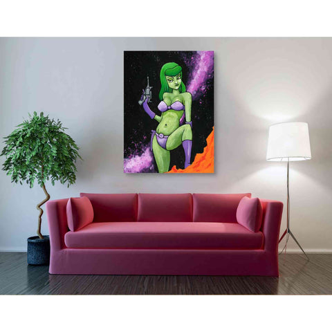 Image of 'Green Space Girl' Craig Snodgrass, Canvas Wall Art,40 x 54