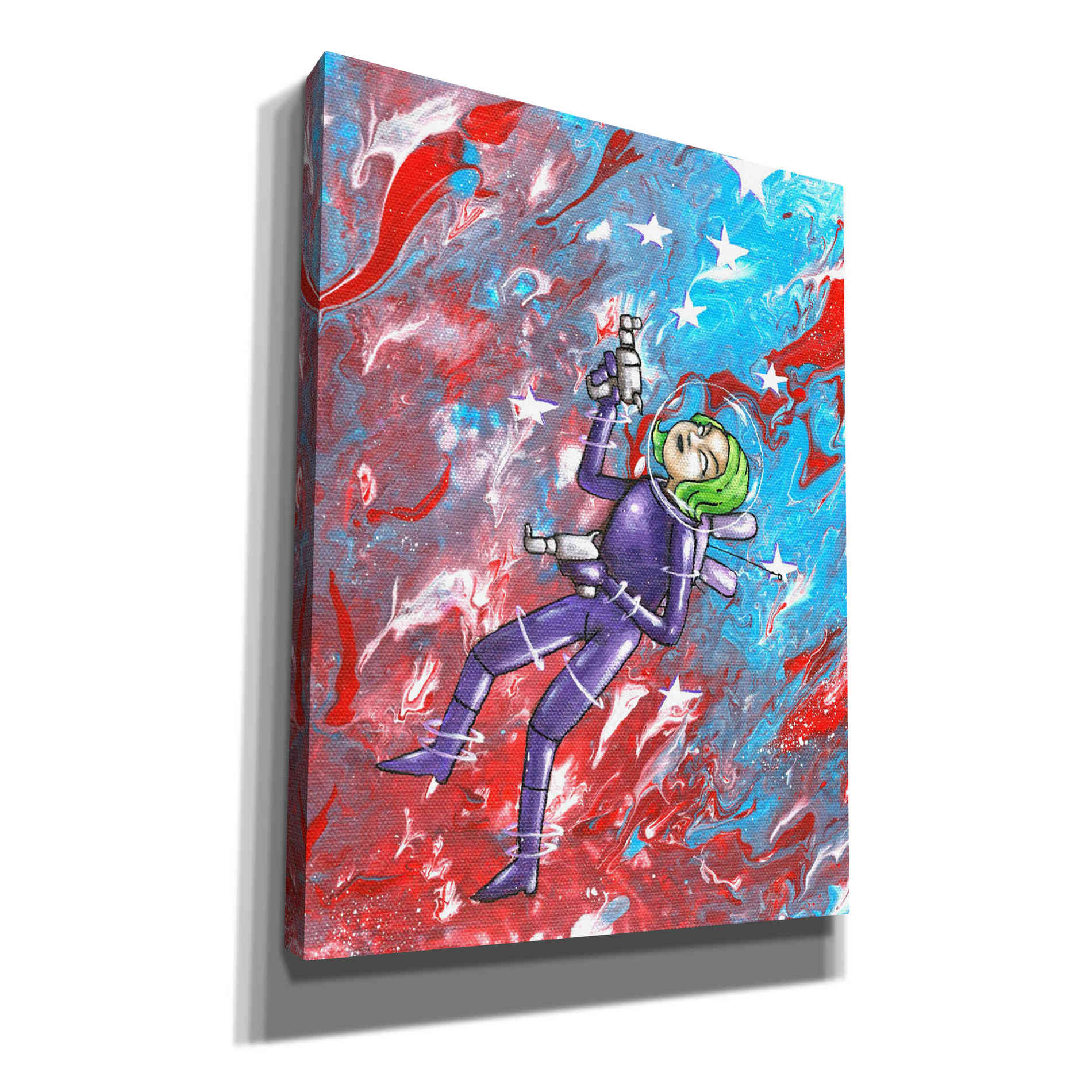 'Space Girl 1' Craig Snodgrass, Canvas Wall Art,Size C Portrait