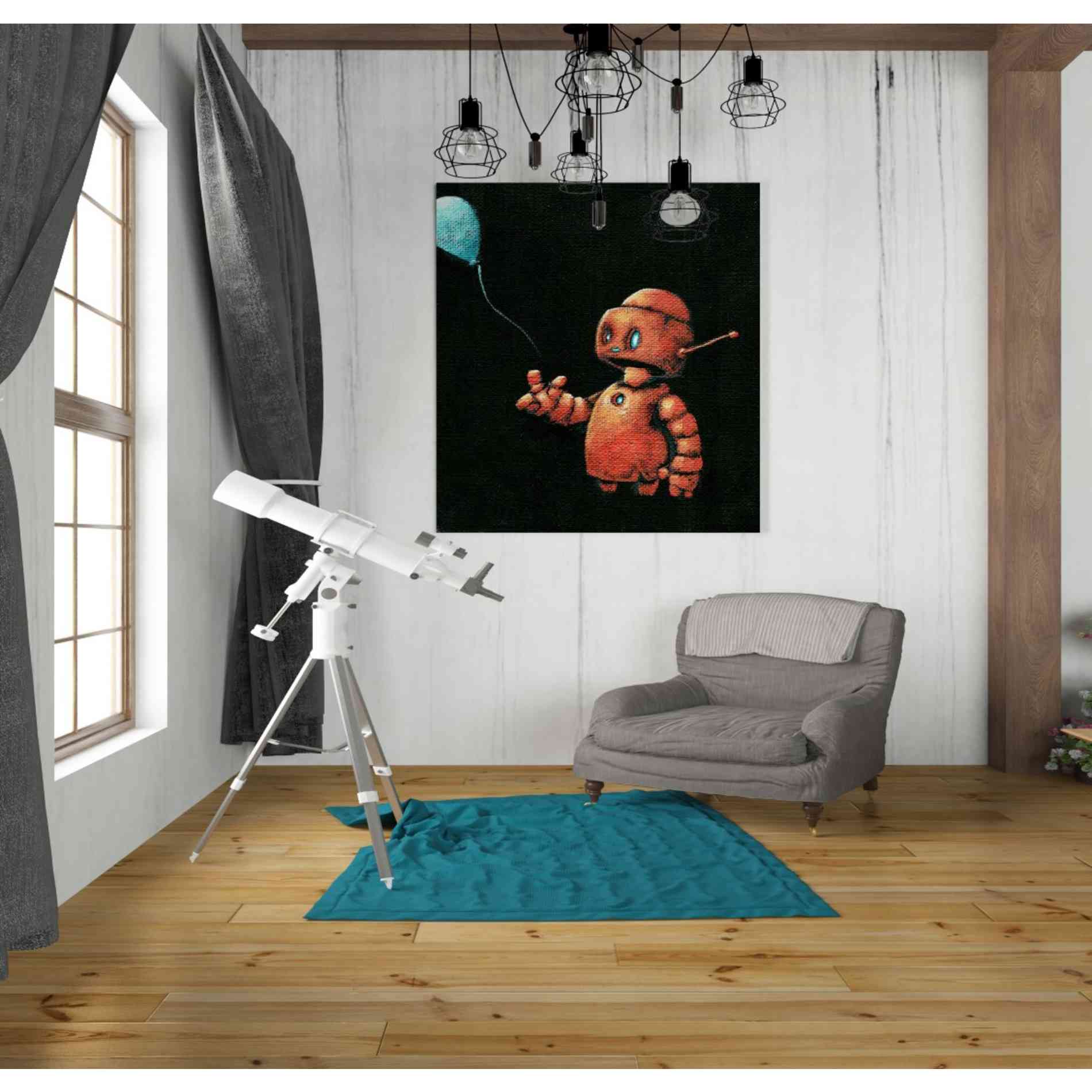 'We Bot Painting 11' Craig Snodgrass, Canvas Wall Art,26 x 30