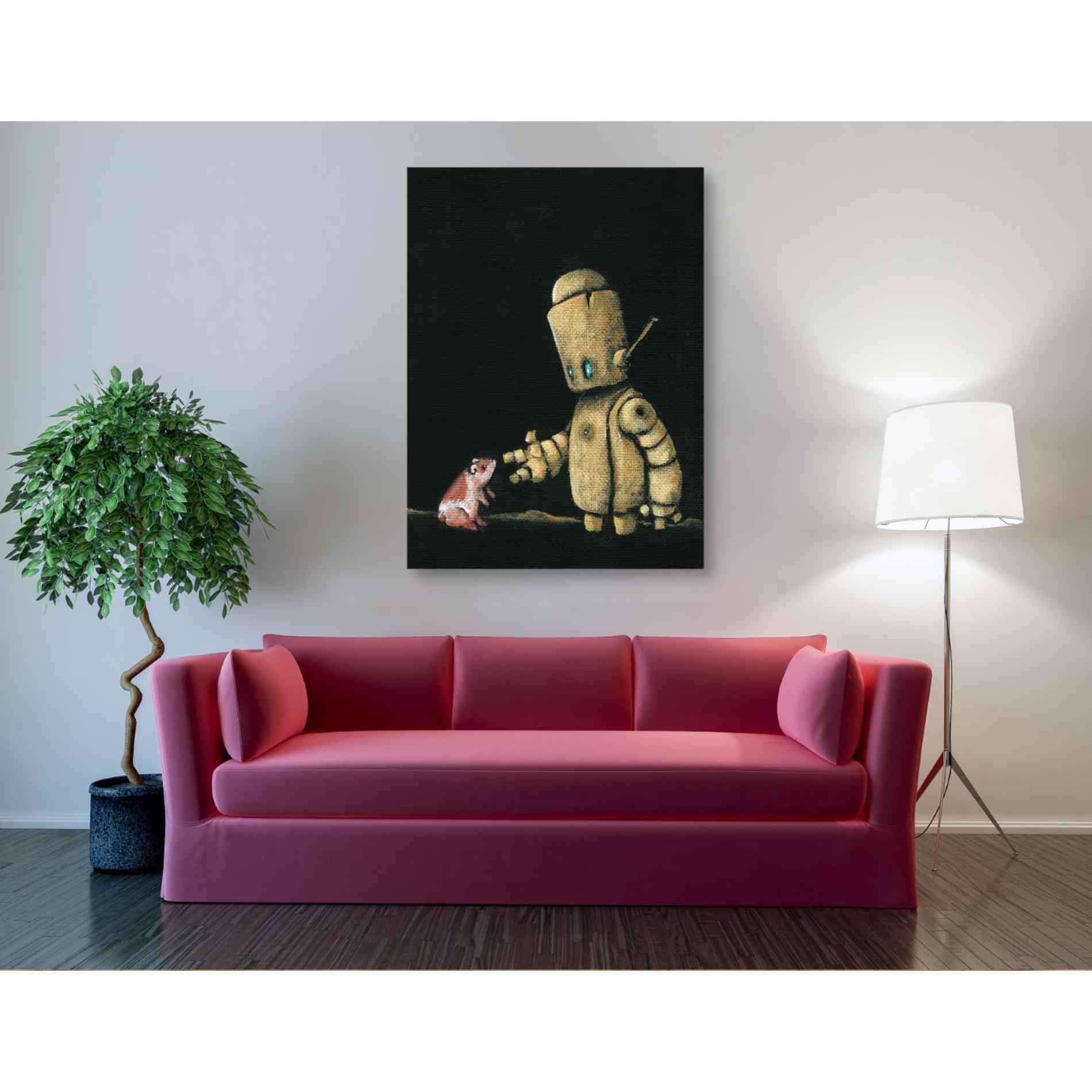 'We Bot Painting 14' Craig Snodgrass,  Canvas Wall Art,40 x 54