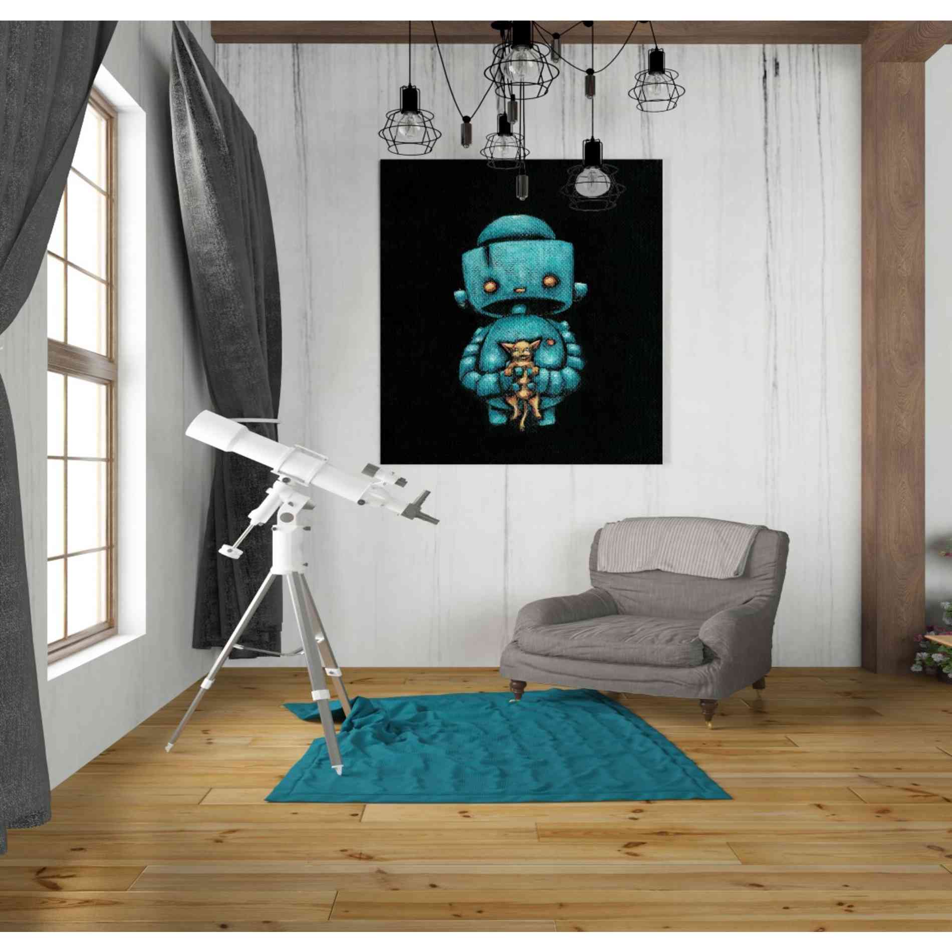 'We Bot Painting 17' Craig Snodgrass, Canvas Wall Art,26 x 30