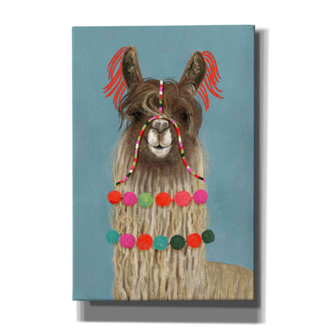 Image of 'Adorned Llama IV' by Victoria Borges, Canvas Wall Art
