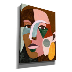 'Geo Face I' by Victoria Borges, Canvas Wall Art