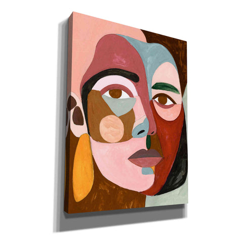 Image of 'Geo Face II' by Victoria Borges, Canvas Wall Art