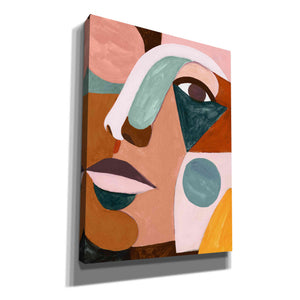 'Geo Face IV' by Victoria Borges, Canvas Wall Art
