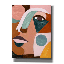 'Geo Face IV' by Victoria Borges, Canvas Wall Art