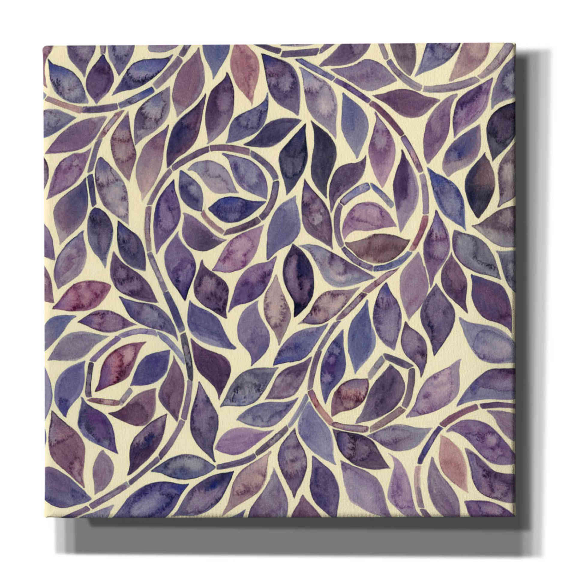 'Amethyst Swirls IV' by Grace Popp, Canvas Wall Glass