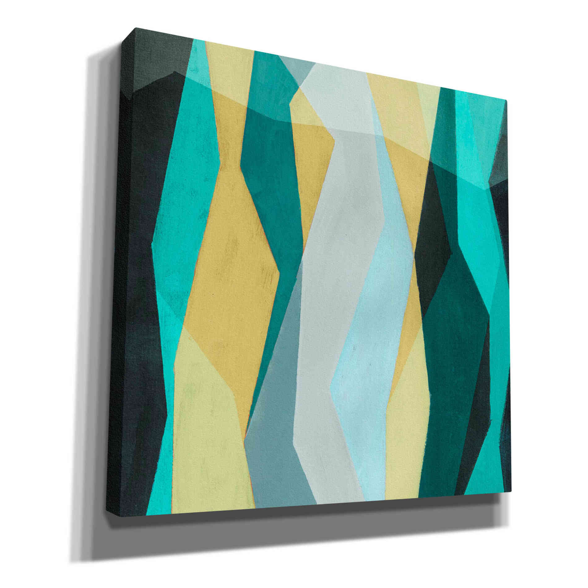 'Color Block Pattern II' by Grace Popp, Canvas Wall Glass