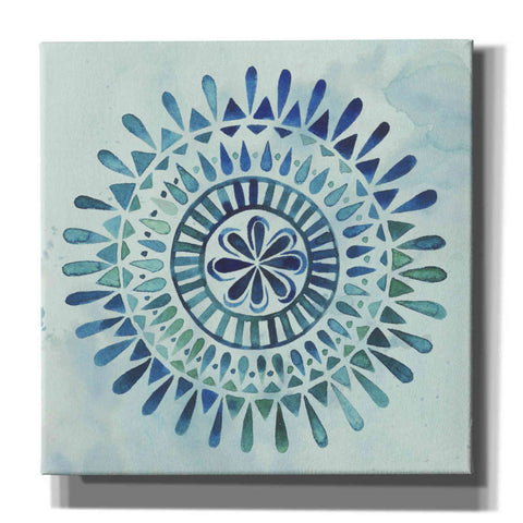 Image of 'Watercolor Mandala II' by Grace Popp, Canvas Wall Glass
