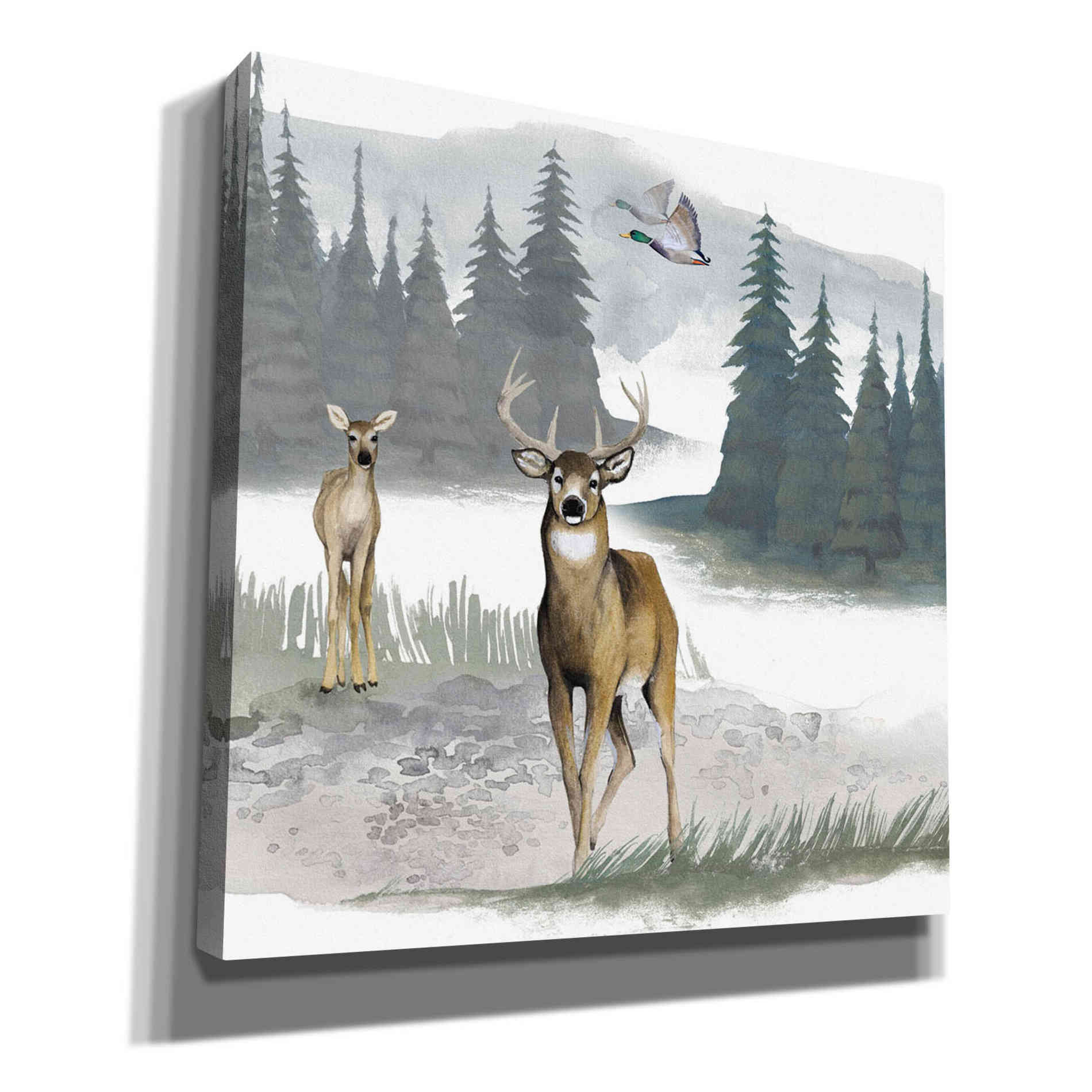 'Lodge Landscape II' by Grace Popp, Canvas Wall Glass