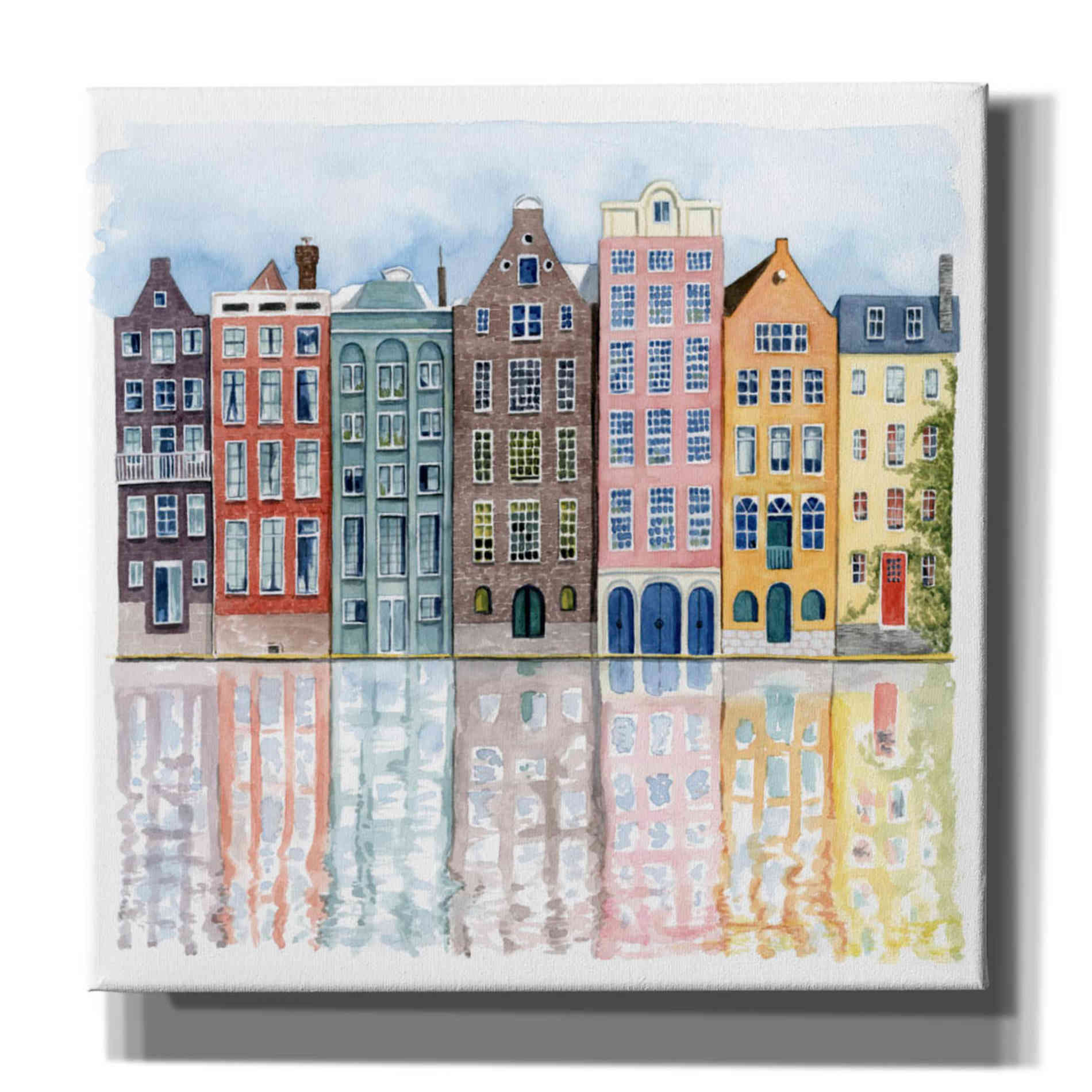 'Neighborhood I' by Grace Popp, Canvas Wall Glass