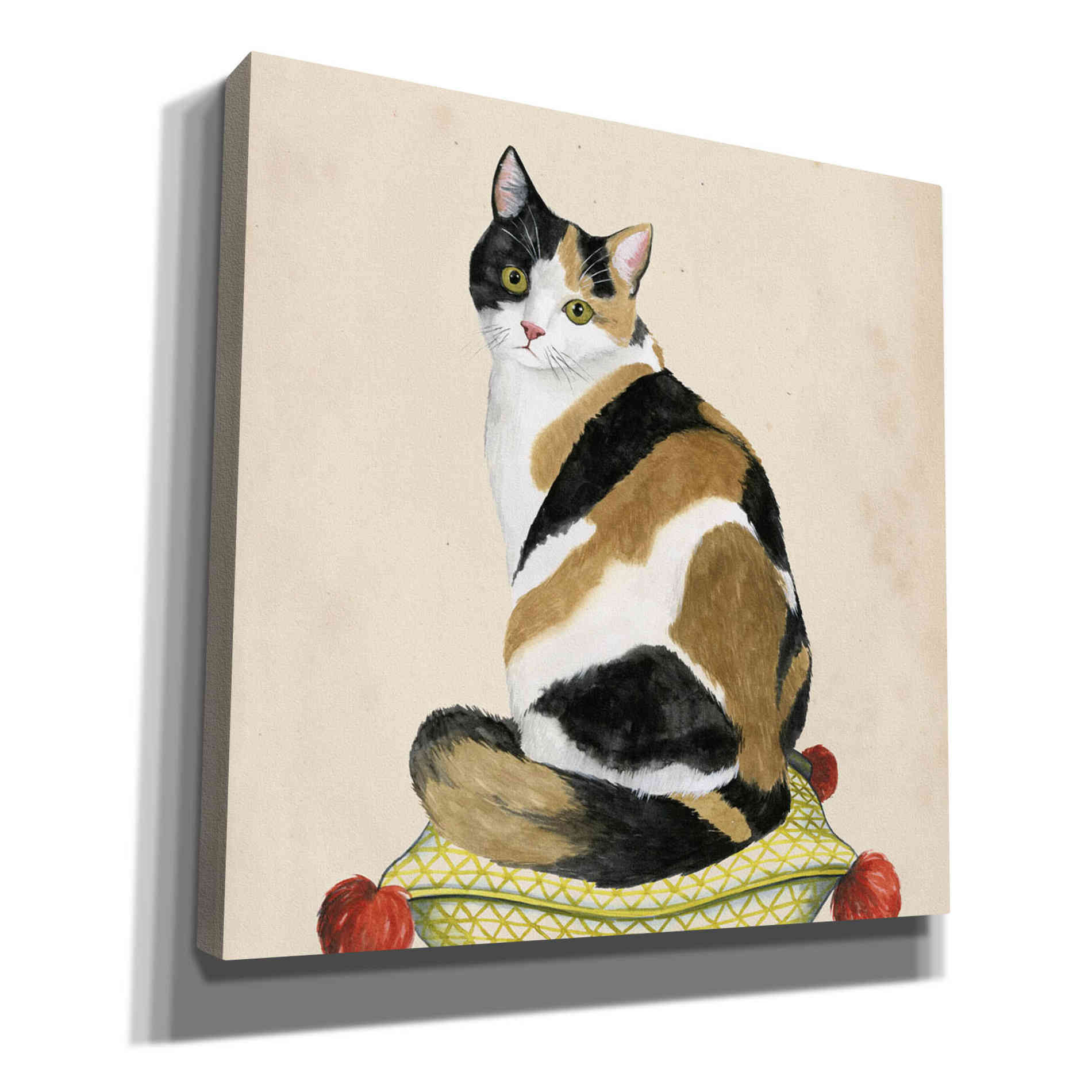 'Lady Cat III' by Grace Popp, Canvas Wall Glass