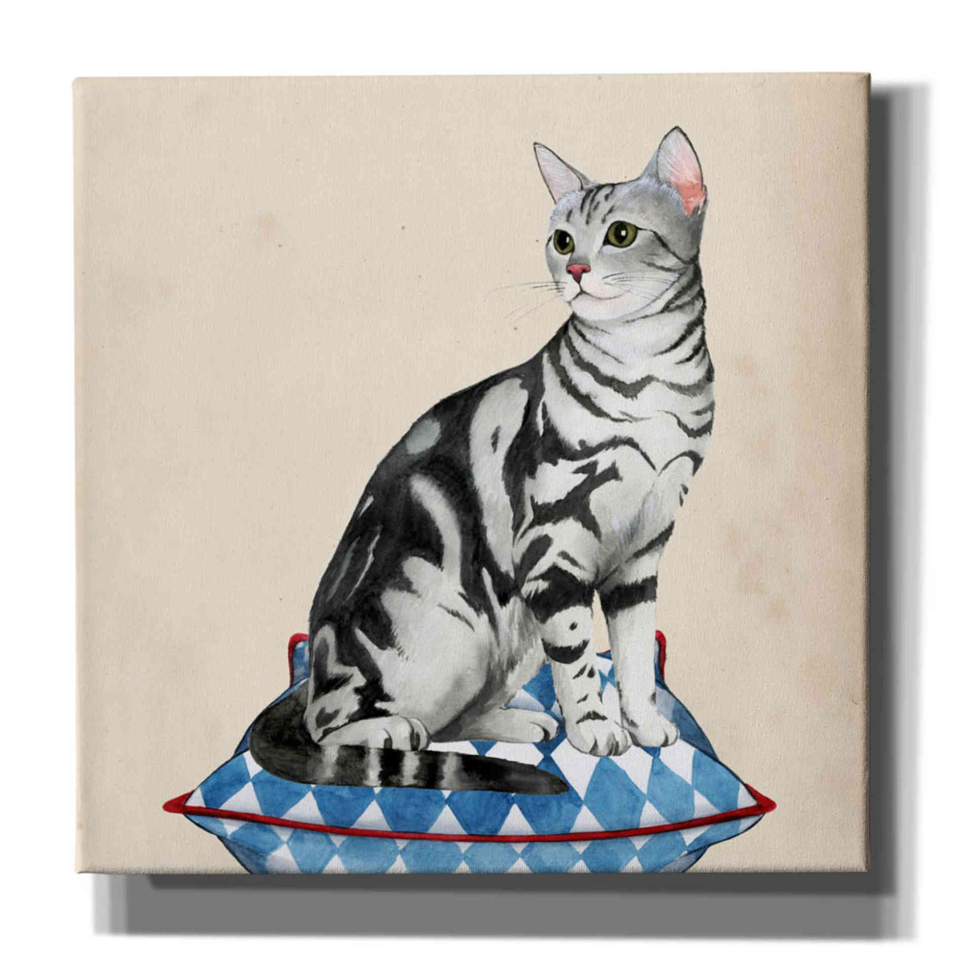 'Lady Cat I' by Grace Popp, Canvas Wall Glass