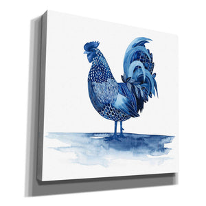 'Cobalt Farm Animals IV' by Grace Popp, Canvas Wall Glass