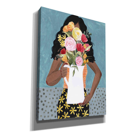 Image of 'Flower Vase Girl I' by Grace Popp, Canvas Wall Glass