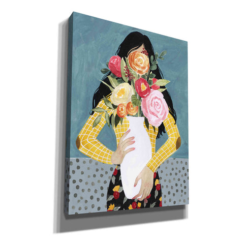 Image of 'Flower Vase Girl II' by Grace Popp, Canvas Wall Glass