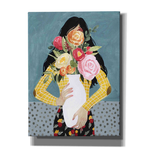 Image of 'Flower Vase Girl II' by Grace Popp, Canvas Wall Glass