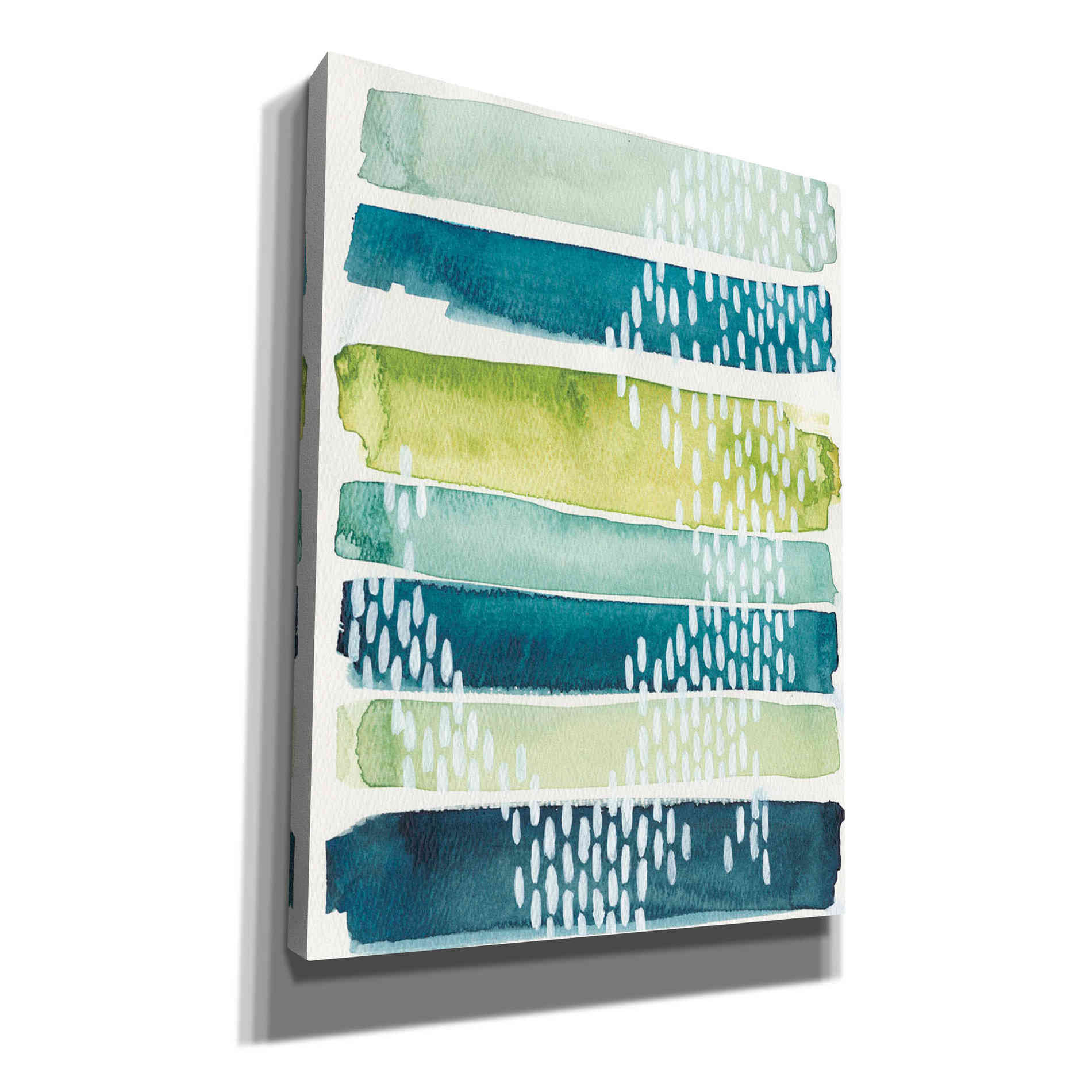 'Aqua Streak I' by Grace Popp, Canvas Wall Glass